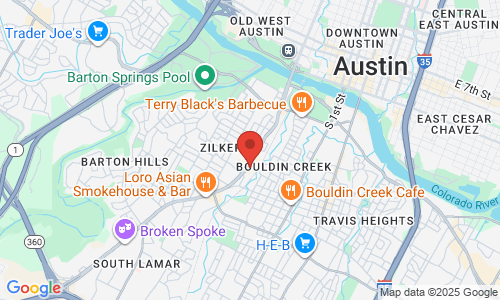 Google map image of our location in 1509 S Lamar Blvd Ste 675 Austin, TX